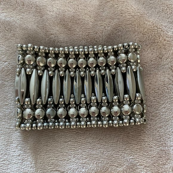 WHBM Stretch SIlver Cuff Bracelet - Picture 2 of 2